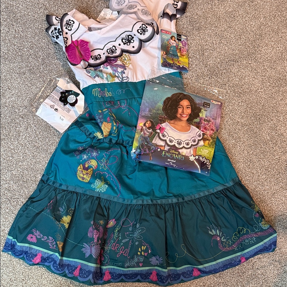 Disney Encanto Mirabel Costume - Teal and White